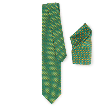 Sage Color Dome Tie & Pocket Square