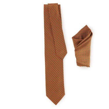 Cinnamon Color Tie & Pocket Square
