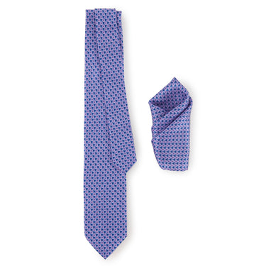 Amethyst Color Dome Tie & Pocket Square